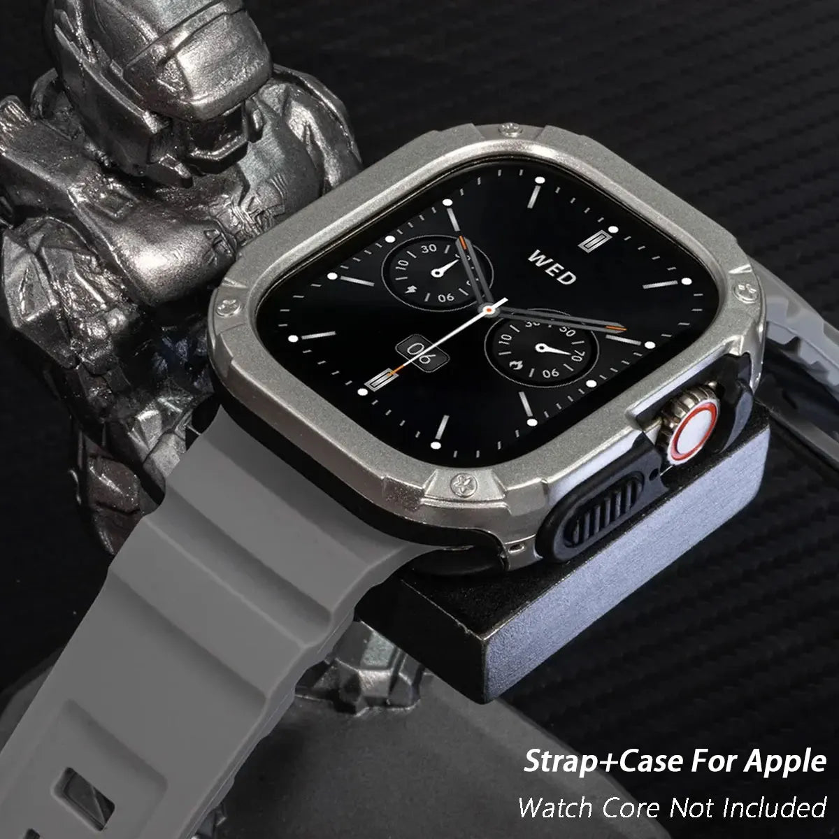 Bracelet de sport en silicone TPU+ pour Apple Watch Ultra 49mm 42 44 45 46mm pour iWatch Series 10 9 8 7 SE