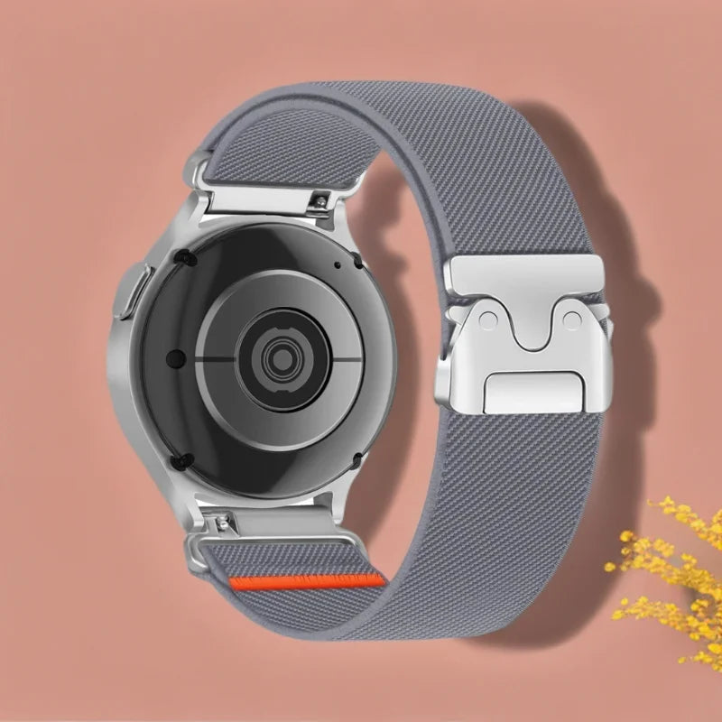 Cinturino in nylon intrecciato per Samsung Galaxy Watch 7/6/5/4 e Huawei Watch GT6 GT5 GT4 41mm GT6 Pro, 18/20/22 mm