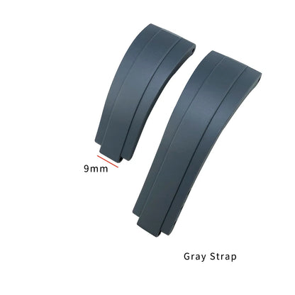 Correa de reloj de caucho para Rolex DayRequiSubmariner, correa de silicona estilo Oysterflex, cierre desplegable, 20 mm, 21 mm, 19 mm, 18 mm