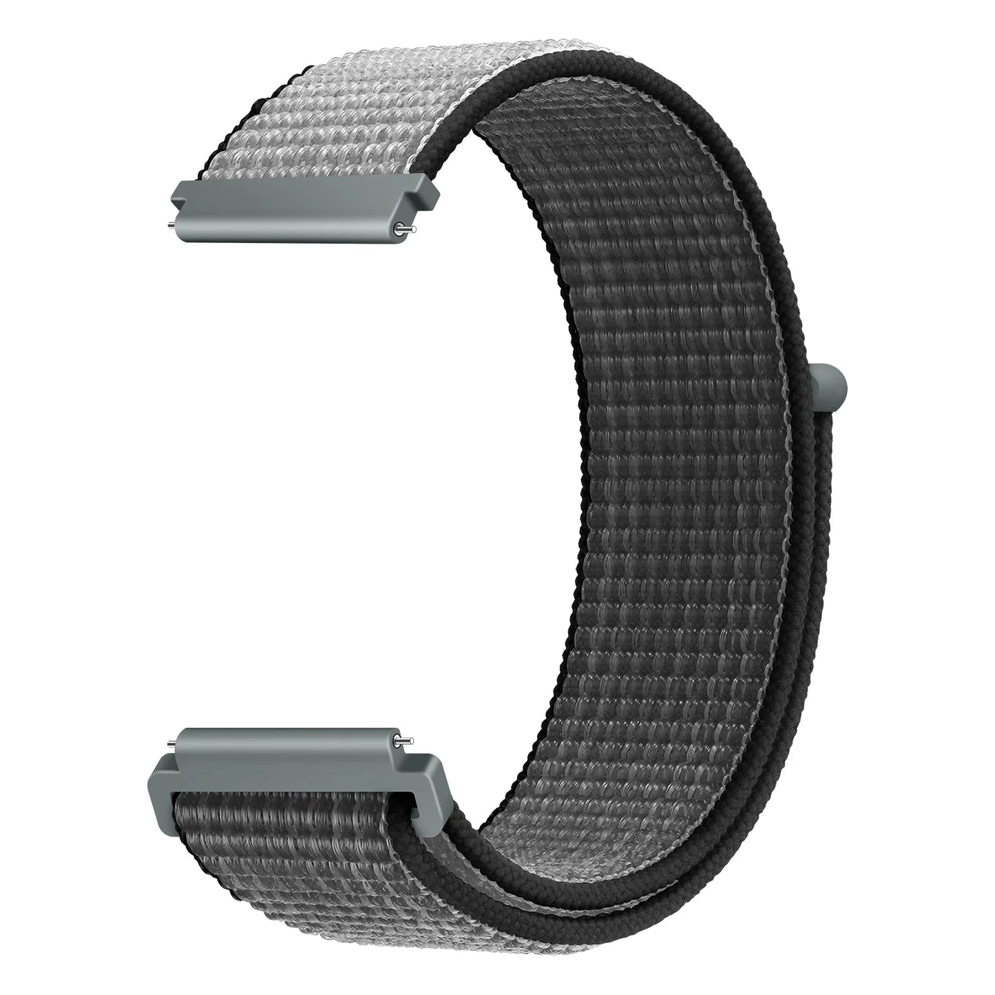 Bracelet à boucle en Nylon pour Amazfit Bip 6/5/GTS 4/3/2/2e/Mini/GTR 42mm/47mm/GTR 4/3 Pro Sport, 20mm/22mm, 2 bandes