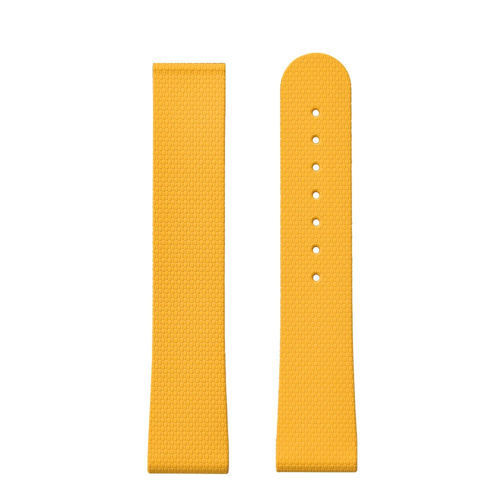 Cinturino in caucciù FKM JUELONG 20 mm di qualità superiore, vestibilità perfetta, estremità piatte, sgancio rapido universale, nero