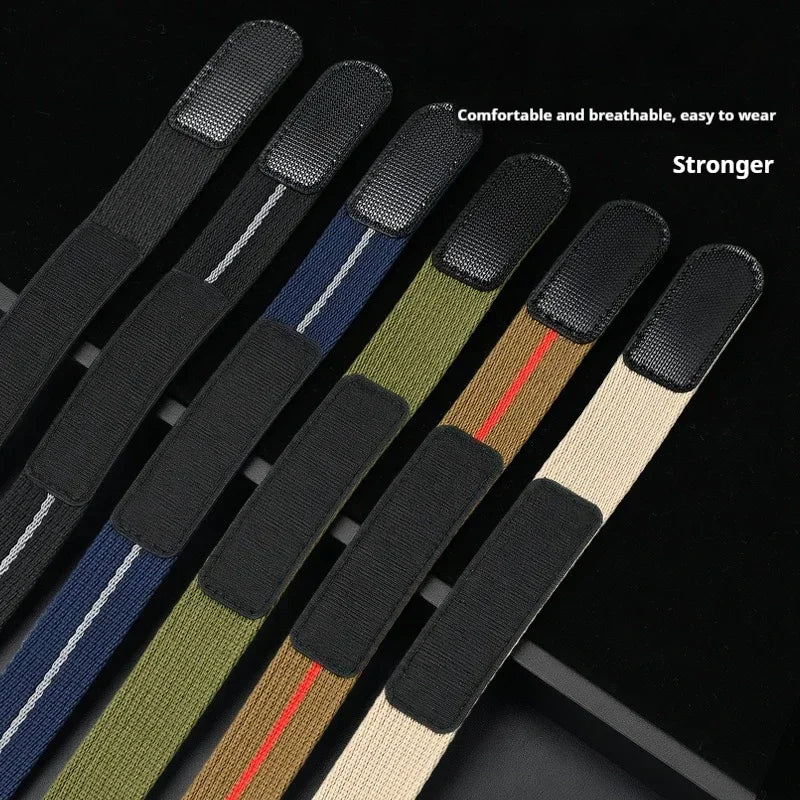Correa de nailon para Seiko para Tudor, 20 mm 22 mm, cierre de velcro, correa de reloj militar impermeable para hombre, para Omega