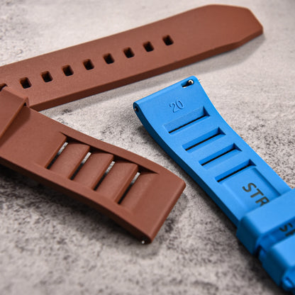 Bracelet de montre en caoutchouc fluoré FKM de qualité supérieure, à dégagement rapide, 20 mm 22 mm, bracelet de plongée souple et étanche, bracelet de remplacement pour montre