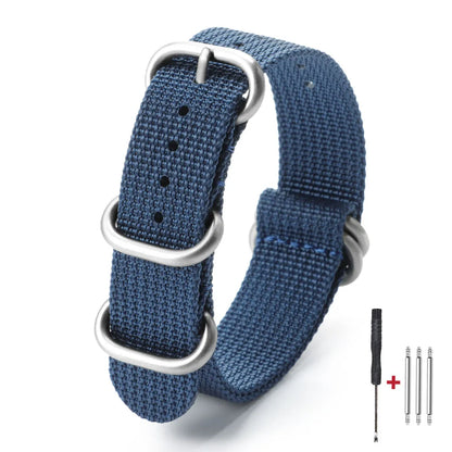 Casual Military Watch Strap, Made of High Quality Nylon, for Omega 18mm 20mm 22mm, for Seiko Army Sports, Replacement Strap