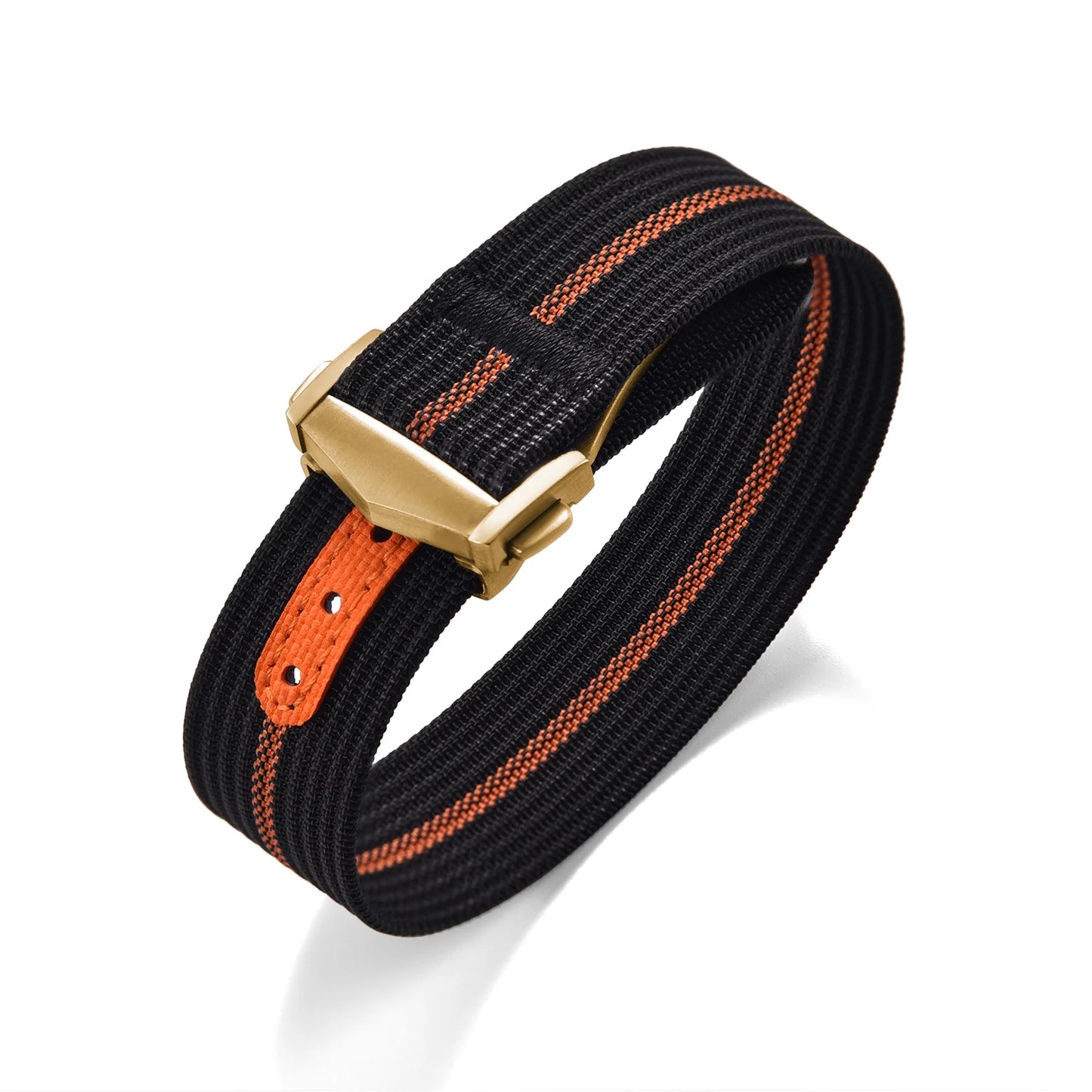 Bracelet de montre en nylon côtelé Omega avec fermoir déployant 18mm 20mm 22mm, bracelet sport en caoutchouc FKM pour Swatch MoonSwatch