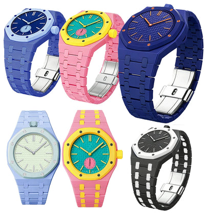 Étui et bracelet en céramique biocéramique 2 en 1 pour montres de poche Swatch x AP Royal pop, kit de modification pour transformer en montre-bracelet