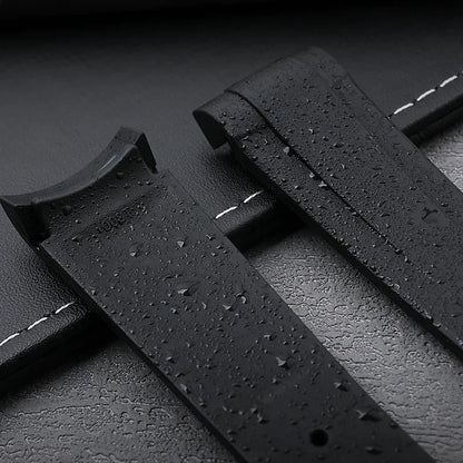 Bracelet de montre en caoutchouc fluoré FKM, extrémité incurvée de 22mm, pour bracelet Tudor Black Bay Pelagos, bracelet de montre Black Bay GMT ChronoHeritage, cadran de 41mm