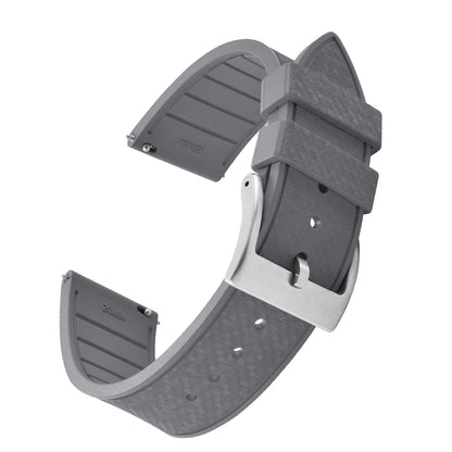 FKM Mosaic Rubber Watch Strap, 20mm 22mm, Quick Release, for Sport Diver, for Rolex Seiko Omega Cartier, Universal Belt