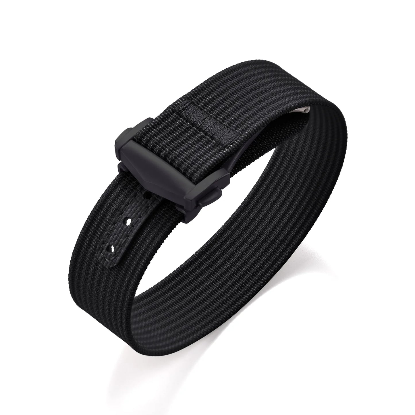 Bracelet de montre en nylon côtelé Omega avec fermoir déployant 18mm 20mm 22mm, bracelet sport en caoutchouc FKM pour Swatch MoonSwatch