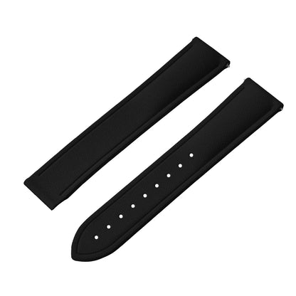 Bracelet de montre déployant de sport à motif tissé de haute qualité, 20mm 21mm 22mm, bracelet de montre en caoutchouc FKM