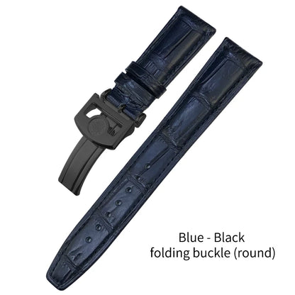 Bracelet de montre en cuir de Crocodile américain, 20mm 21mm 22mm, pour IWC PORTUGIESER PORTOFINO Pilot, outils gratuits