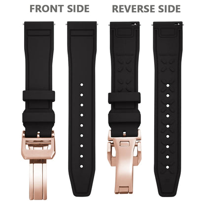 Bracelet en caoutchouc FKM 20mm 21mm 22mm pour montre IWC PILOT Portugal PORTOFINO, bracelet de plongée à libération rapide, montre connectée pour Huawei