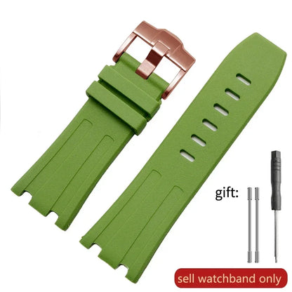 Pour AP Audemars et Piguet 15703 Royal Oak Offshore série étanche en caoutchouc Silicone bracelet de montre 28mm accessoires de montre hommes