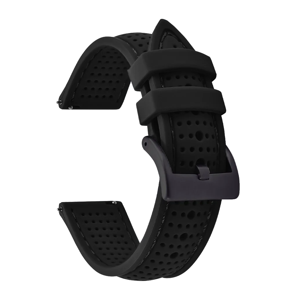 Bracelet de Sport en Silicone pour hommes, 18mm 20mm 22mm, en caoutchouc étanche, bracelet de remplacement pour Samsung S3 Huawei Watch GT2 46mm Amazfit GTR