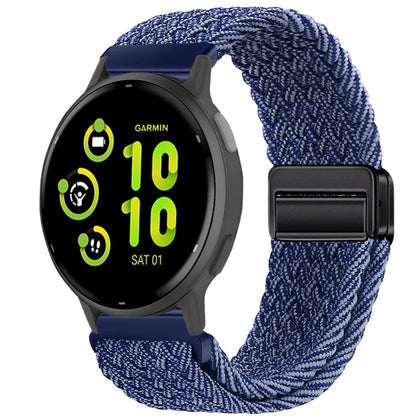 Bracelet magnétique en Nylon, 20mm 22mm, pour Garmin Forerunner 970 570 165 55 965 265/Venu 3, Bracelet de sport Garmin Active 6 5 Correa