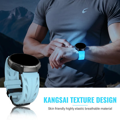 Bracelet de montre lumineux Konse 20/22 mm, adapté aux montres Samsung 7/6/5/4/FE, bracelet en silicone lumineux pour le sport