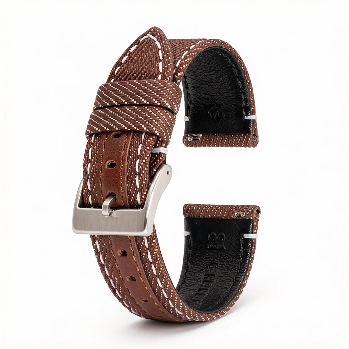 20mm 22mm Denim bracelet de montre à dégagement rapide toile bleue coton Jeans Denim bracelets de montre