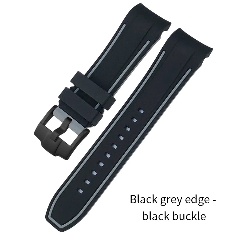 Bracelet de montre en caoutchouc à extrémités courbes de haute qualité, 24mm, pour DIESEL ON 57mm, surdimensionné, DZ7395, DZ7396, DZ7370, DZ7333, bracelet de montre pour hommes