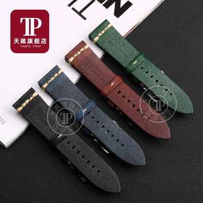 Cinturino per orologio in vera pelle, per Galaxy Tissot Timex Omega Panerai IWC, 20mm 22mm 24mm