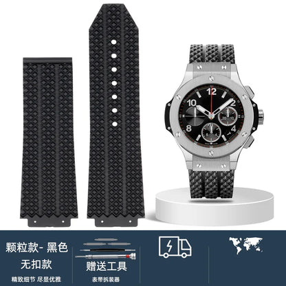Cinturino per orologio da uomo in nylon e silicone, 20 mm, 22 mm, 24 mm, impermeabile e traspirante, in gomma, accessori
