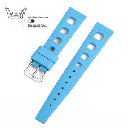 20mm 22mm bracelets tropicaux nouveau Design fluororubber FKM bracelets de montre à dégagement rapide FPM bracelets de montre pour montres de plongée accessoires