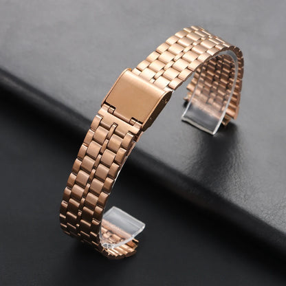 Unisex stainless steel watch band, 18mm, for CASIO F91W F105 F108 A158 A159 A168 AE1200 1300, Ultra-thin