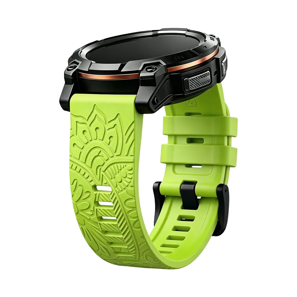 Bracelet en Silicone gravé, 20mm, 22mm, 26mm, pour Garmin Fenix 7X 7 Pro Solar/6X 6 Sapphire 5 5X Plus 3 3HR/Epix, bracelet de montre QuickFit