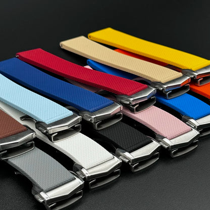 Bracelet montre 20mm caoutchouc Premium – Rapide à Boucle déployante – Toutes Marques