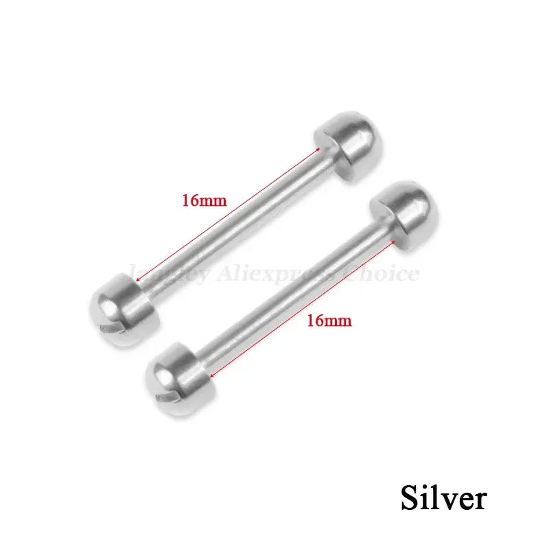Kit de réparation de bracelet de montre en cuir, tube à vis, lien de tige LDPStem, 14mm, 16mm, 18mm, 20mm, 22mm, goupille de bracelet, 2 pièces, le plus récent