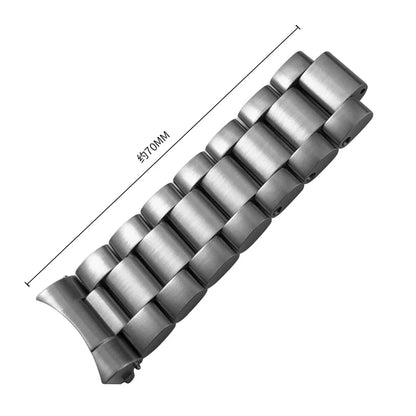 Catena di bracciale per orologio da 21mm, accessori di bracciale per orologio in acciaio inossidabile di qualità, maglie di bracciale per Omega Seamaster Planet Oceam 600M