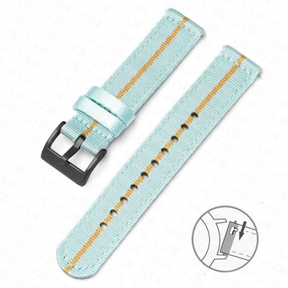 Bracelet en Nylon souple pour hommes et femmes, 18mm, 20mm, 22mm, 24mm, pour Omega Seamaster 007, toile à dégagement rapide, remplacement du bracelet de montre pour Seiko Casio