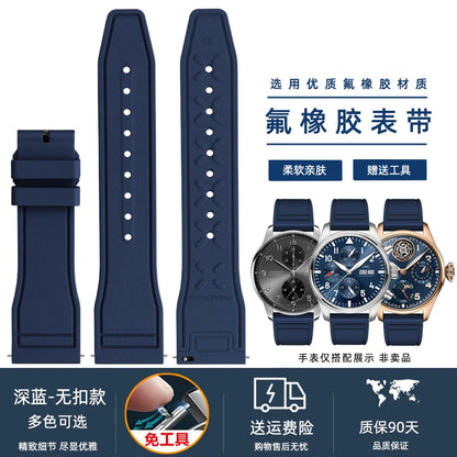 Cinturino per orologio in silicone morbido 20 mm 21 mm 22 mm per IWC Pilot | Cinturino sportivo a sgancio rapido | Sostituzione unisex impermeabile del cinturino in gomma