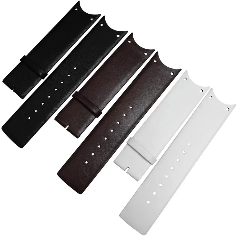 Bracelet de montre en cuir véritable pour la série CK KOV231 KOV232, bord incurvé spécial, bracelet de montre Ultra-fin en cuir de vache pour hommes et femmes, 22mm