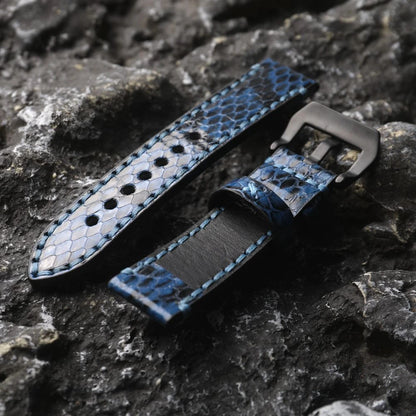 Bracciale in pelle di serpente di alta qualità fatto a mano 20MM 22MM 24MM Cinturino in pelle da uomo, bracciale vintage ispessito, adatto per uomo PAM111 441