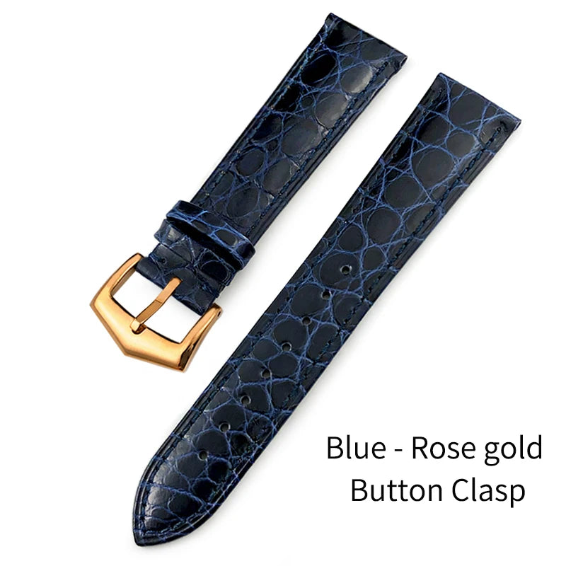Luxurious Crocodile Leather Watch Strap, 20mm 19mm 21mm 22mm, for Patek Philippe 5227 5146 5147, American Alligator Watch Band