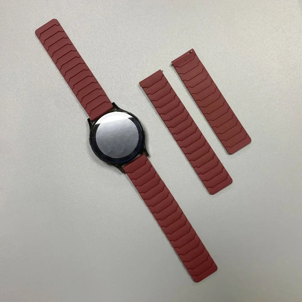 Bracelet magnétique en Silicone, 20 22mm, pour Huami AMAZFIT BIP 6 5 UNITY, pour Redmi 5 3 Active/Lite, pour Amazfit T-Rex 3 Pro 48mm