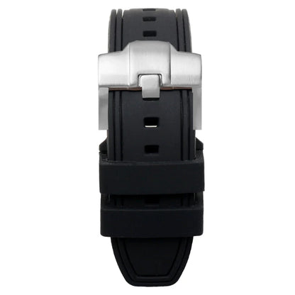 Tissot – Rubber and silicone watch strap with curved end and butterfly clasp, for CITIZEN T035 T035617, 23mm, 24mm