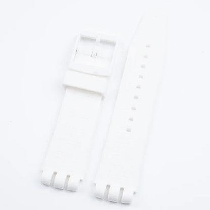 High Quality Soft Silicone Rubber Watch Band Accessories, Colorful, for Swatch 24x22mm Strap, for IRONY SCUBA 200 Belt Buckle