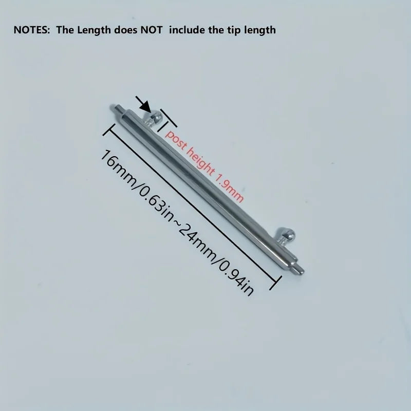 4 Pieces 1.8mm Thickness Double Flange Quick Release Watch Band Strap Spring Bar Pin Link