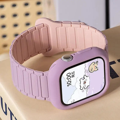 Magnetic loop + silicone case + adjustment tool for Honor Choice ROSSINI 2i smartwatch strap