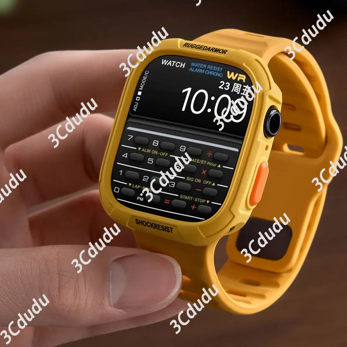 Étui en silicone + bracelet pour Apple Watch Series 11/10/9/8/7/6/SE/Ultra3, bracelet sport avec pare-chocs protecteur