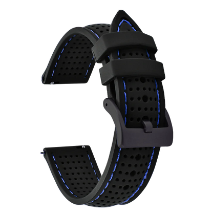 Bracelet de Sport en Silicone pour hommes, 18mm 20mm 22mm, en caoutchouc étanche, bracelet de remplacement pour Samsung S3 Huawei Watch GT2 46mm Amazfit GTR