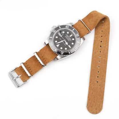 Cinturino per orologio vintage in morbida pelle scamosciata e vera pelle, 20mm 22mm, per Seiko, Omega, Samsung Galaxy Watch 4/5/6/7, da uomo