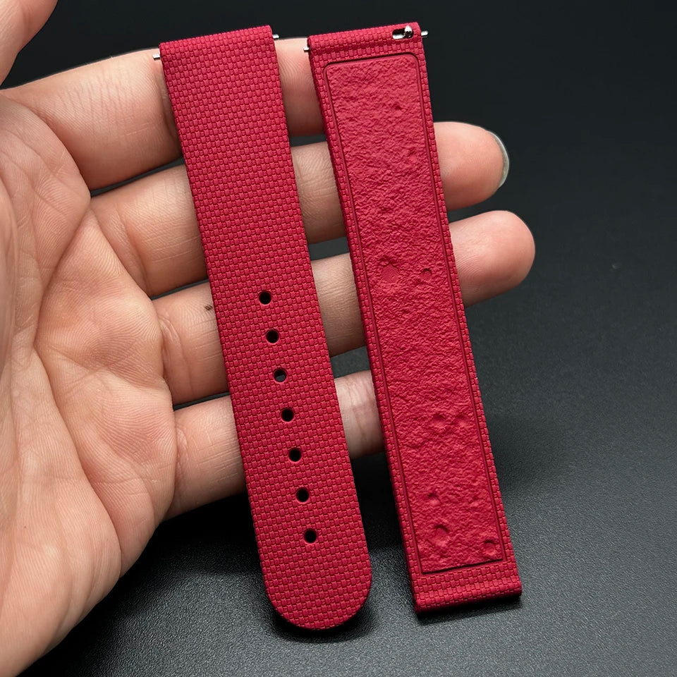 Bracelet montre 20mm caoutchouc Premium – Rapide à Boucle déployante – Toutes Marques