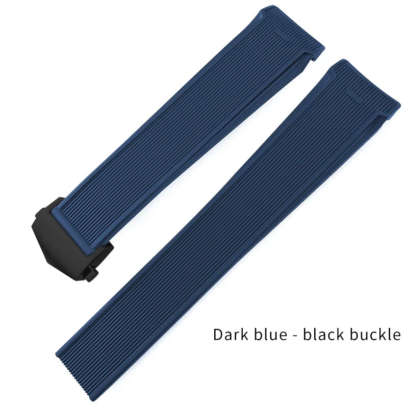 Bracelet de montre en caoutchouc naturel de haute qualité, 20mm 22mm, adapté à la montre TAG Heuer Aquaracer 300 500, bracelet de plongée, sport, en Silicone