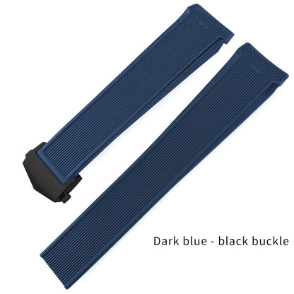 Bracelet de montre en caoutchouc naturel de haute qualité, 20mm 22mm, adapté à la montre TAG Heuer Aquaracer 300 500, bracelet de plongée, sport, en Silicone
