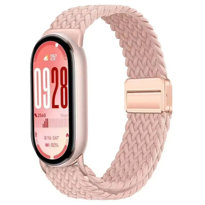 Bracelet magnétique pour Xiaomi Mi Band 10 9 8 Accessoires Bracelet en boucle tressée respirant Pulseira Correas Xiaomi Smart band 10 9 8