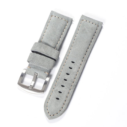 Cinturino per orologio in vera pelle scamosciata 22mm 24mm cinturino in pelle stile vintage cinturino morbido a sgancio rapido per Panerai da uomo