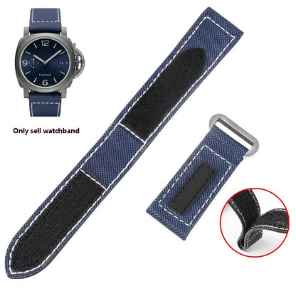 Bracelet de montre en toile de nylon pour Panerai, fibre de carbone collante, bracelet de grande taille, accessoires de bracelet, 24mm, 26mm, PAM01118, 01661/441