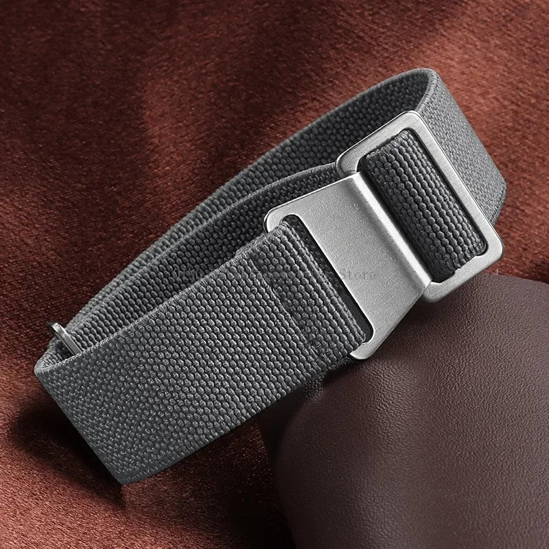 Cinturino in Nylon Elastico per Orologio 18/20/22mm, Cinturino Universale Sportivo Francese Paracadute per Uomini e Donne, Braccialetto per Smartwatch